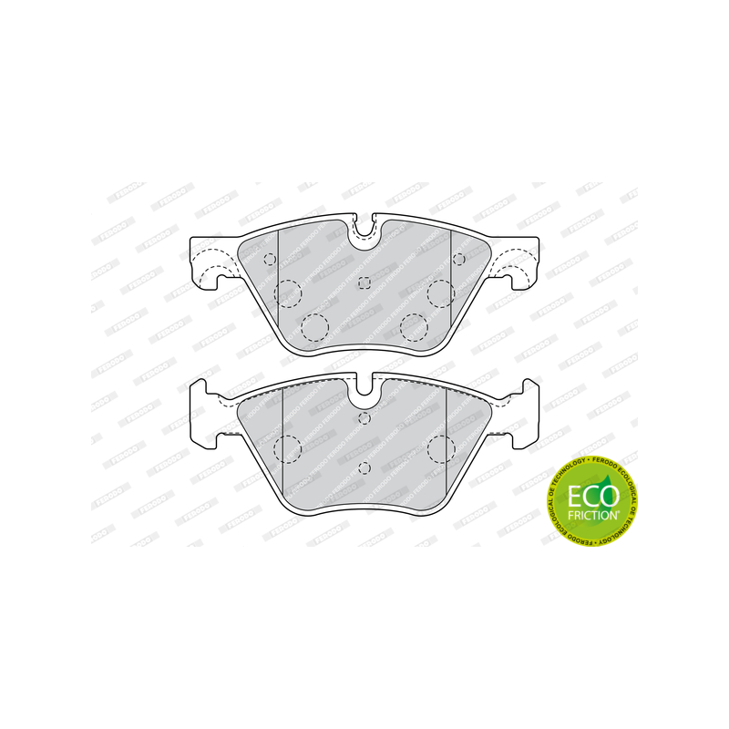 Pastiglie freno asse anteriore - FERODO