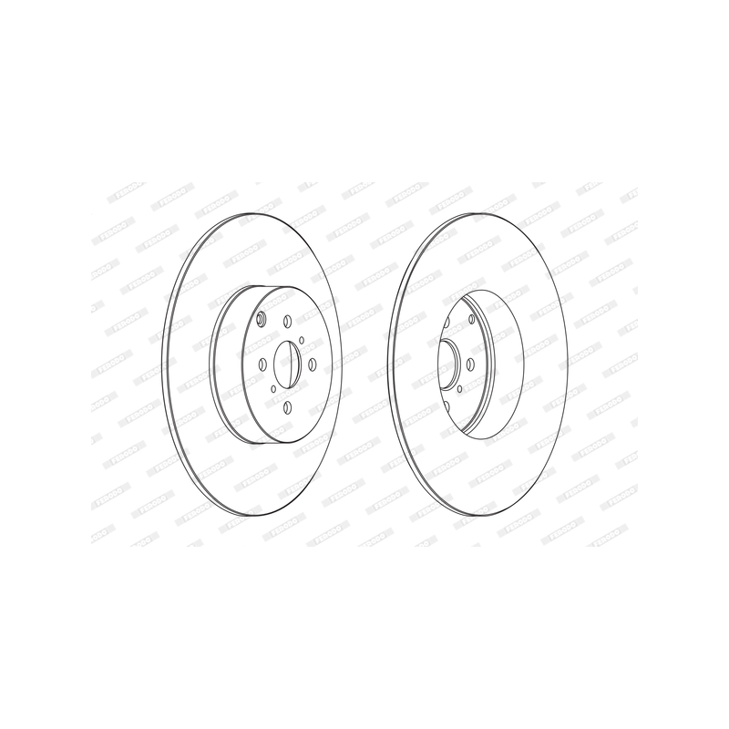 Disco freno asse posteriore - FERODO