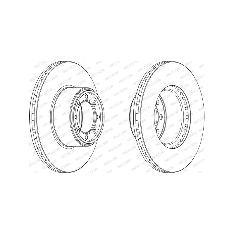 Disco freno asse posteriore - FERODO