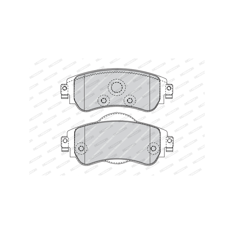 Pastiglie freno asse anteriore - FERODO