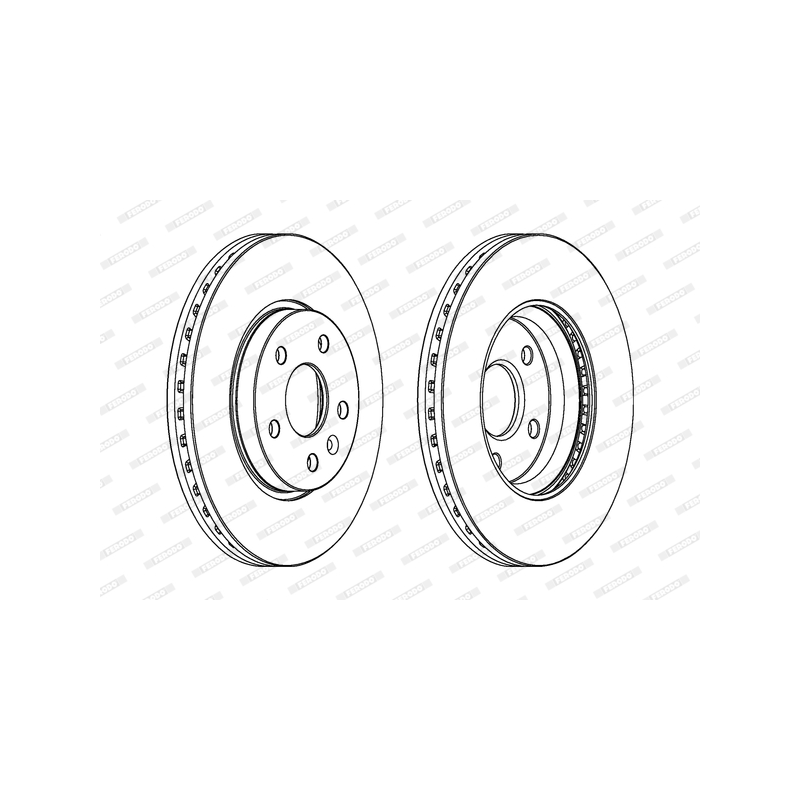 Disco freno asse anteriore - FERODO