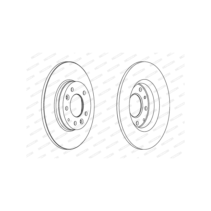 Disco freno asse posteriore - FERODO