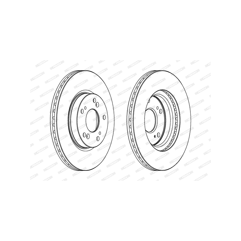 Disco freno asse anteriore - FERODO