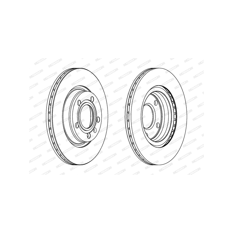 Disco freno asse anteriore - FERODO