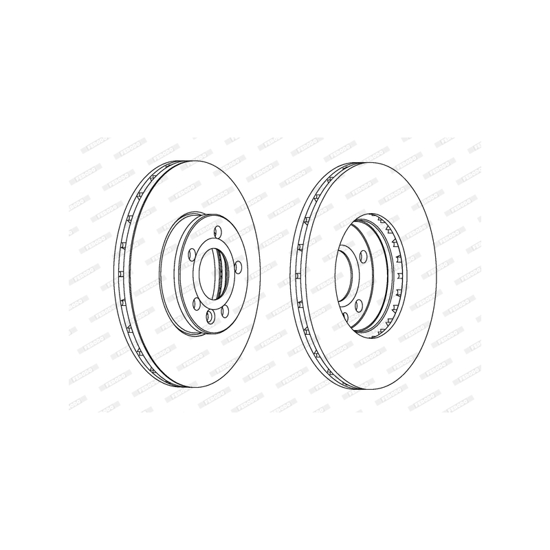 Disco freno asse anteriore - FERODO