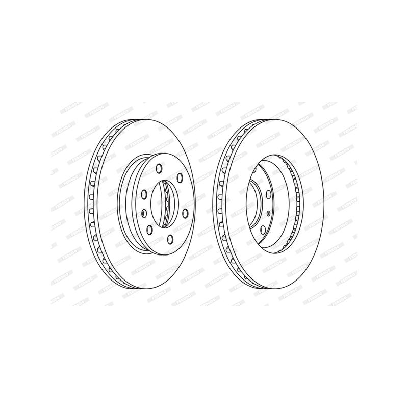 Disco freno asse anteriore - FERODO