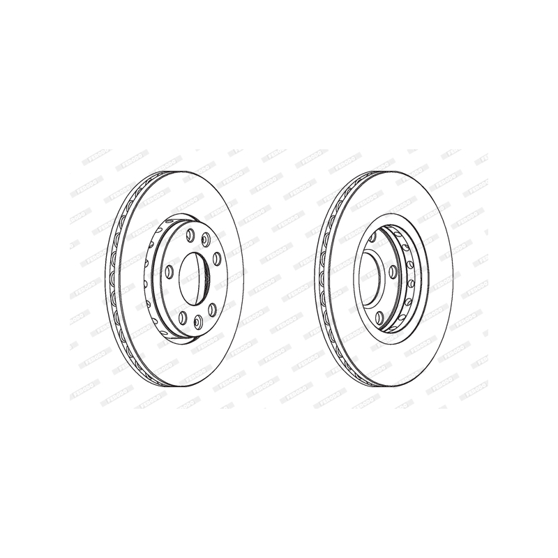 Disco freno asse anteriore - FERODO
