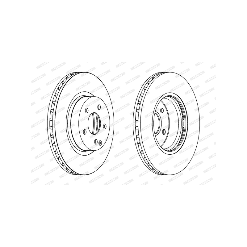 Disco freno asse anteriore - FERODO