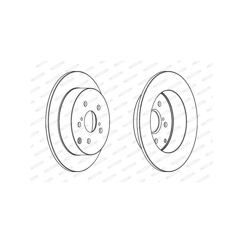 Disco freno asse posteriore - FERODO