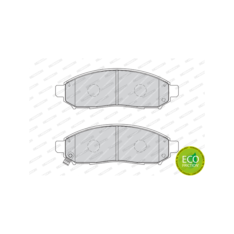 Pastiglie freno asse anteriore - FERODO