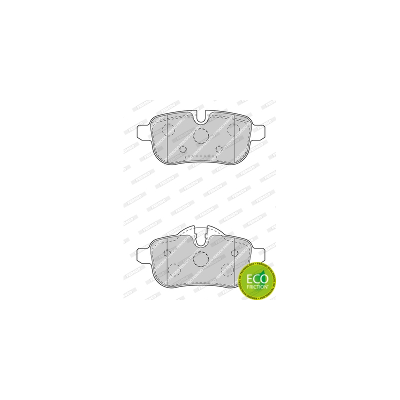 Pastiglie freno asse posteriore - FERODO