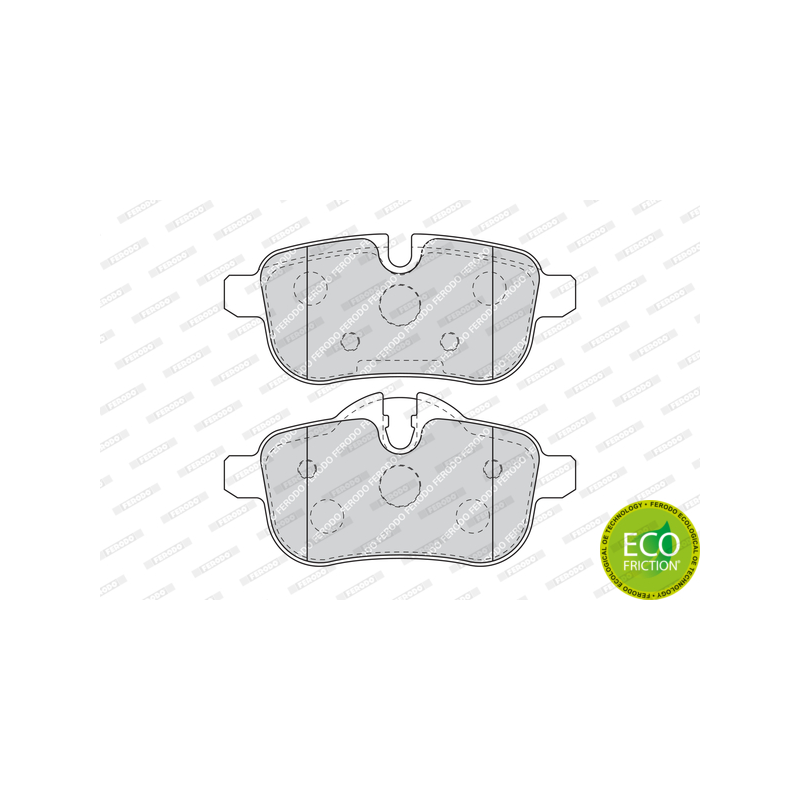 Pastiglie freno asse posteriore - FERODO