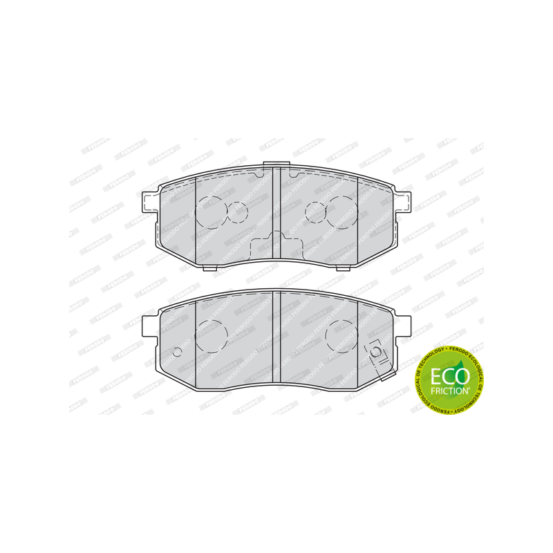 Pastiglie freno asse posteriore - FERODO