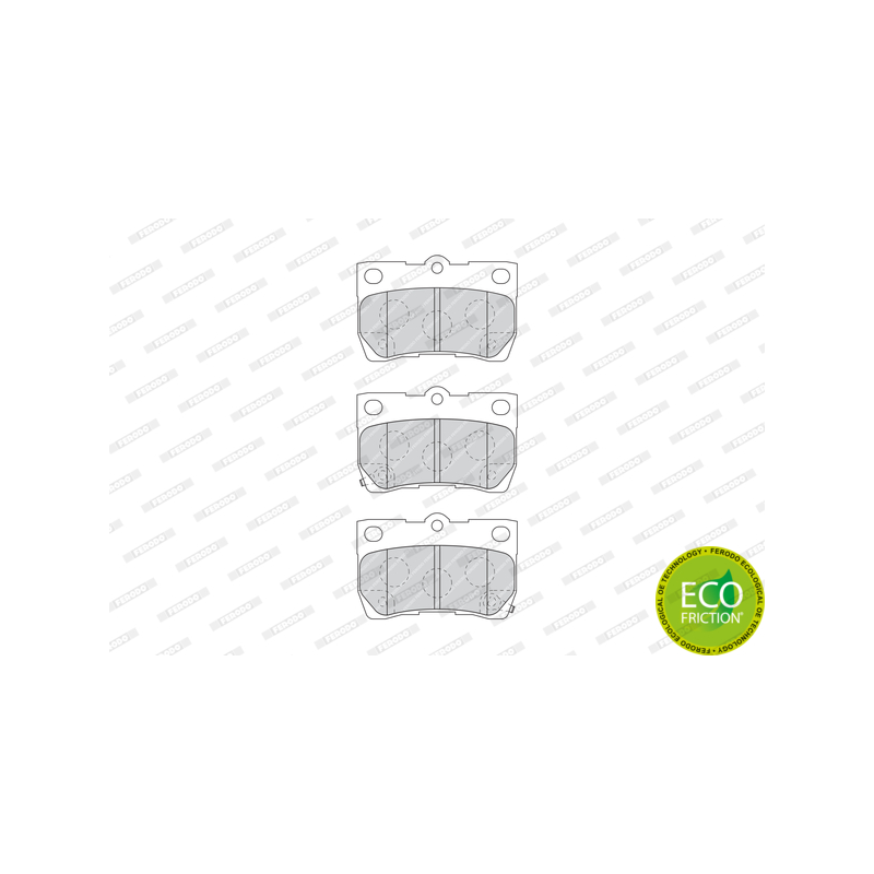 Pastiglie freno asse posteriore - FERODO