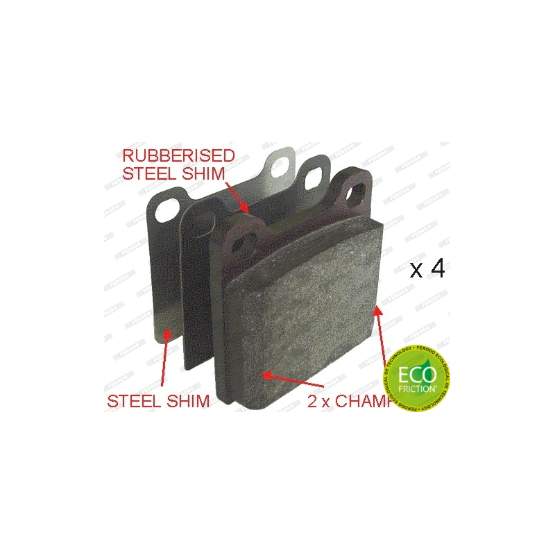 Pastiglie freno asse posteriore - FERODO