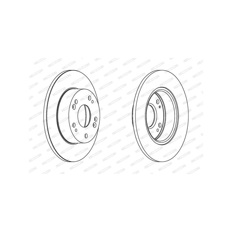 Disco freno asse posteriore - FERODO