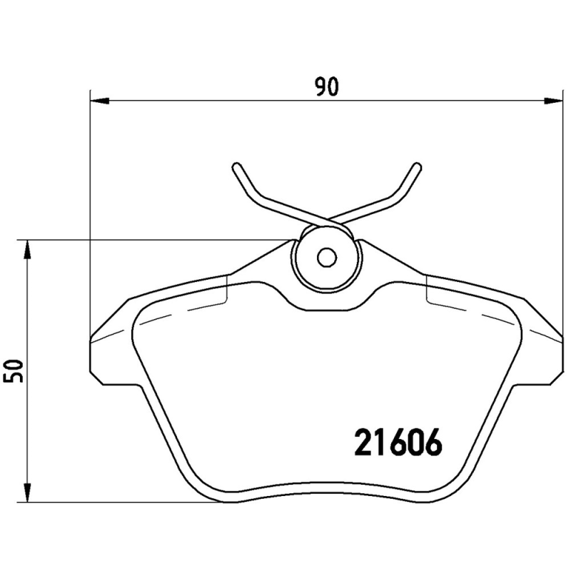 Pastiglie freno asse posteriore - BREMBO