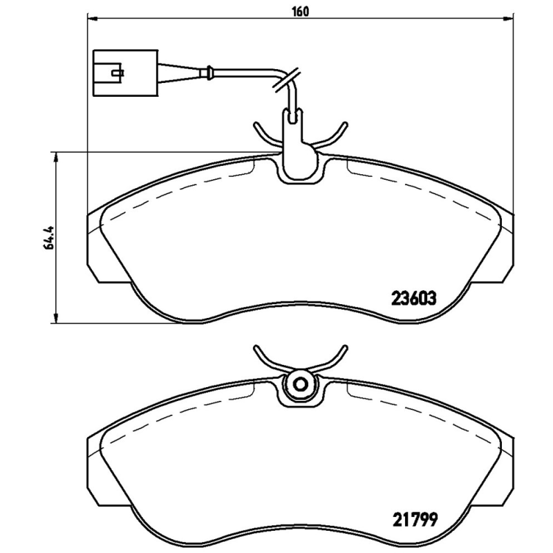 Pastiglie freno asse anteriore - BREMBO
