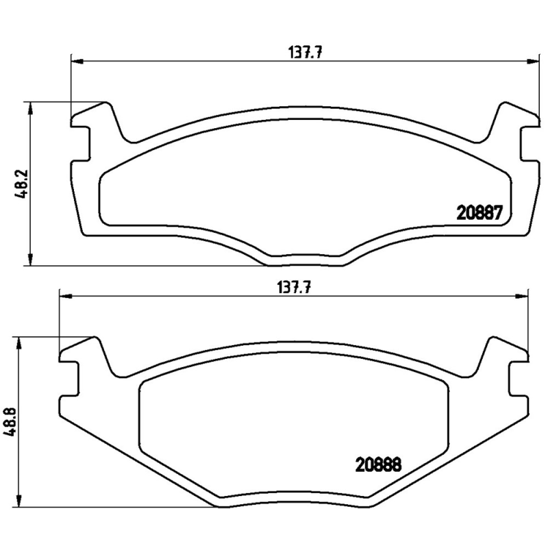 Pastiglie freno asse anteriore - BREMBO
