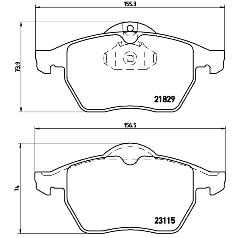 Pastiglie freno asse anteriore - BREMBO