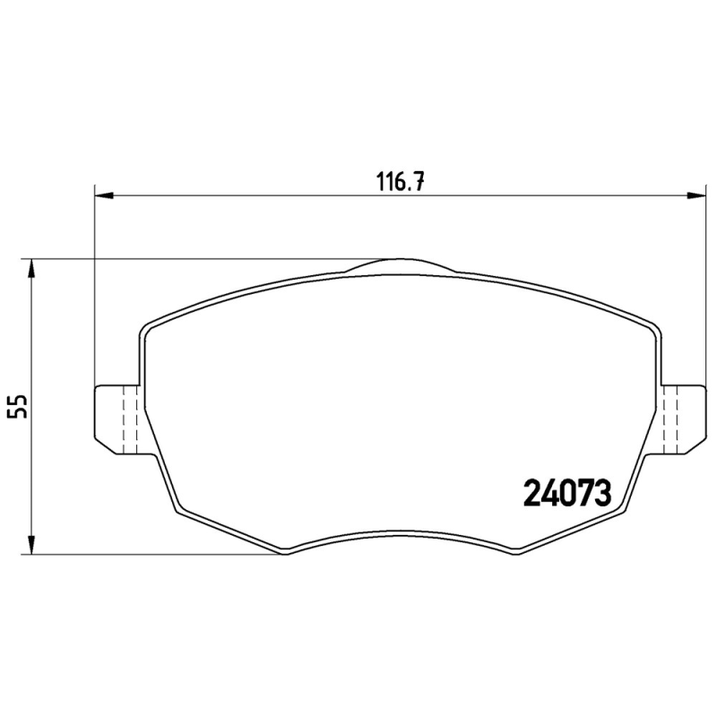 Pastiglie freno asse anteriore - BREMBO