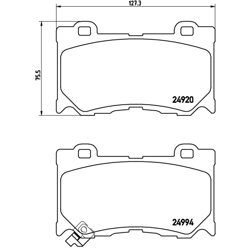 Pastiglie freno asse anteriore - BREMBO