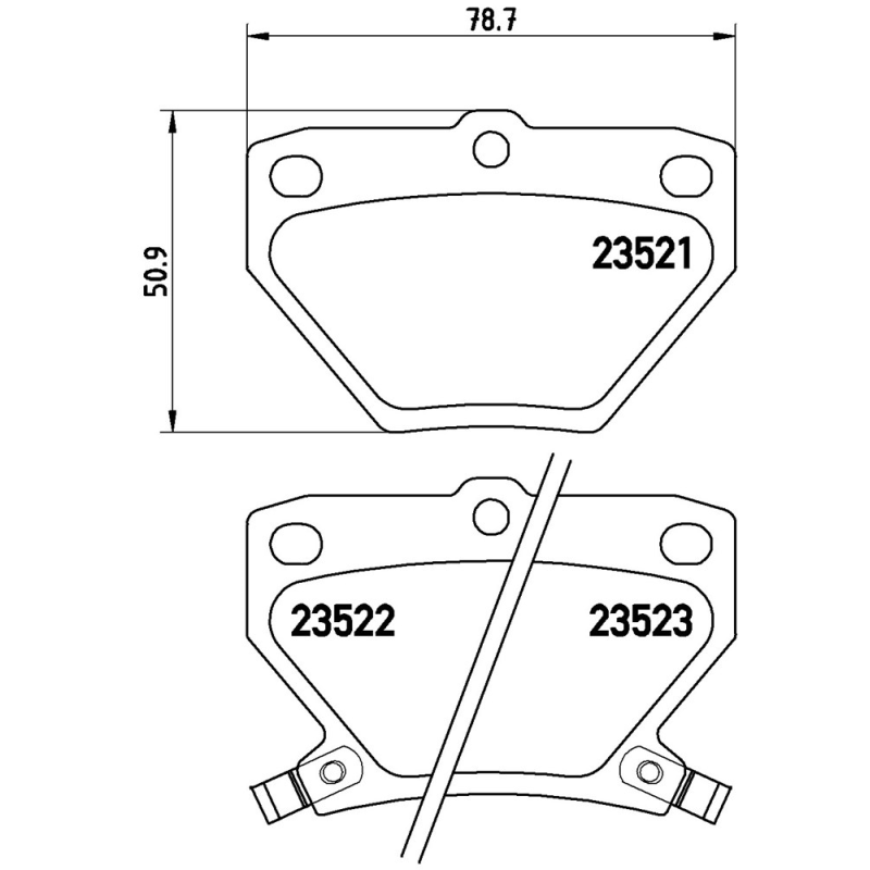 Pastiglie freno asse posteriore - BREMBO