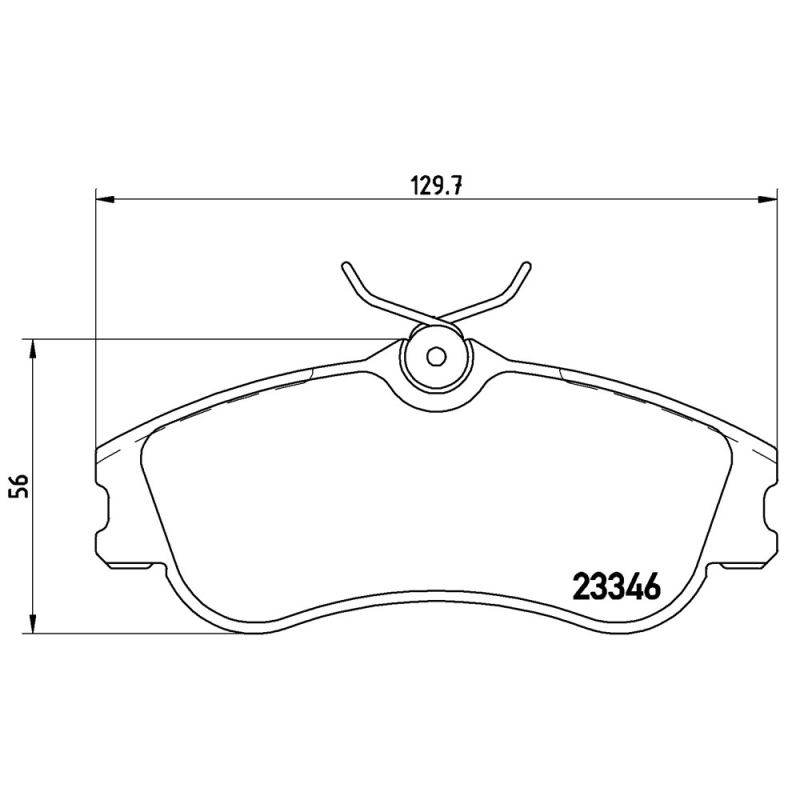 Pastiglie freno asse anteriore - BREMBO