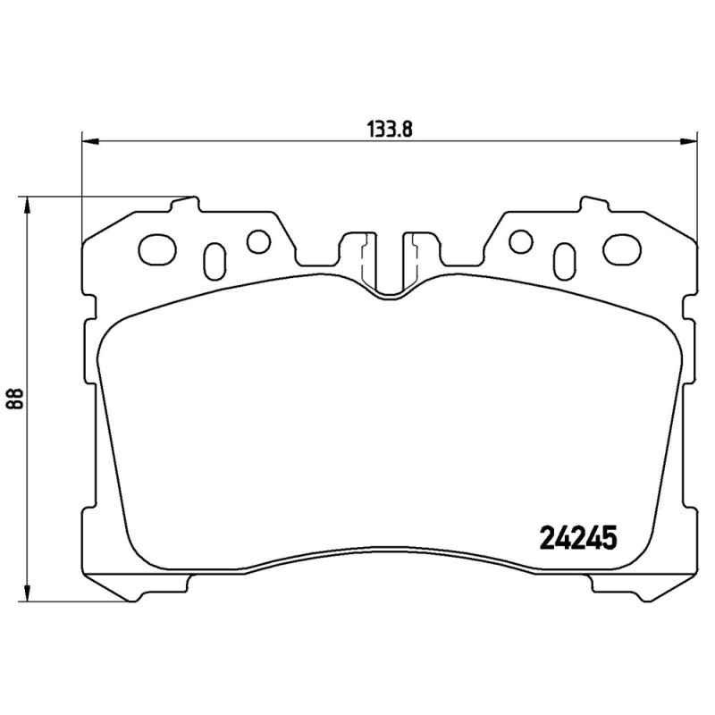 Pastiglie freno asse anteriore - BREMBO