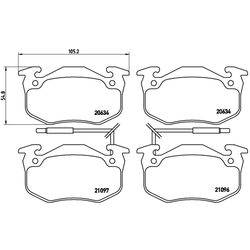 Pastiglie freno asse anteriore - BREMBO