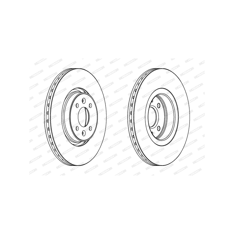 Disco freno asse posteriore - FERODO