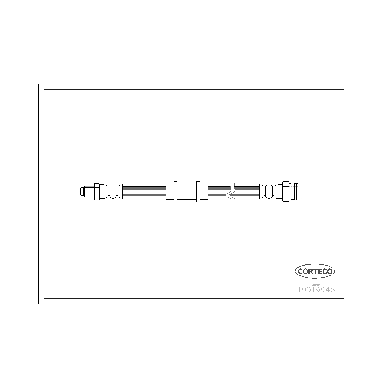 Flessibile freno asse anteriore - CORTECO
