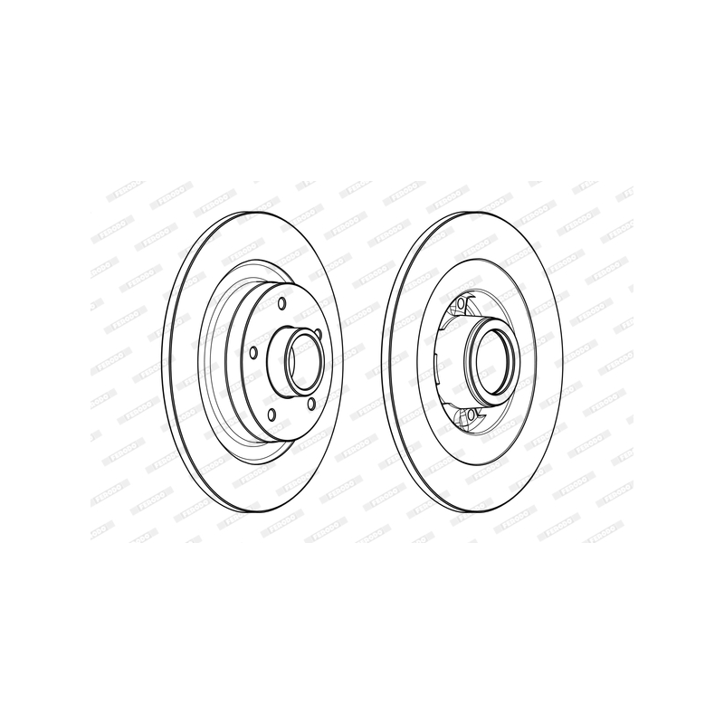 Disco freno asse posteriore - FERODO