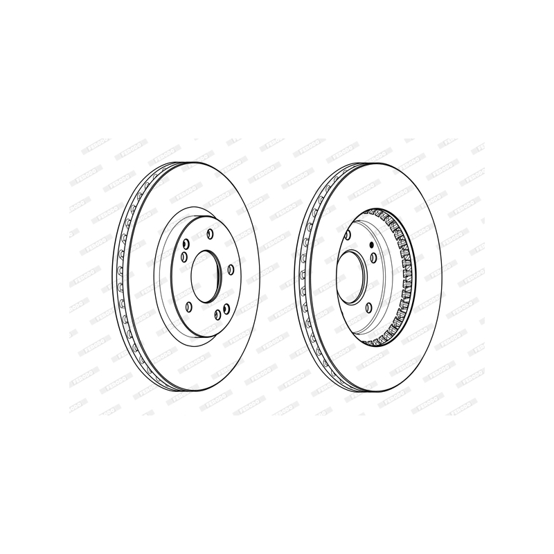 Disco freno asse anteriore - FERODO