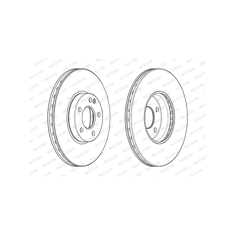Disco freno asse anteriore - FERODO