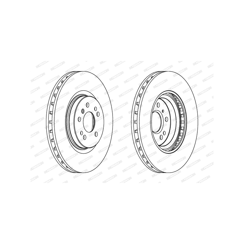 Disco freno asse anteriore - FERODO