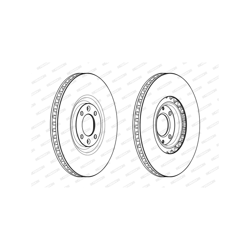 Disco freno asse anteriore - FERODO