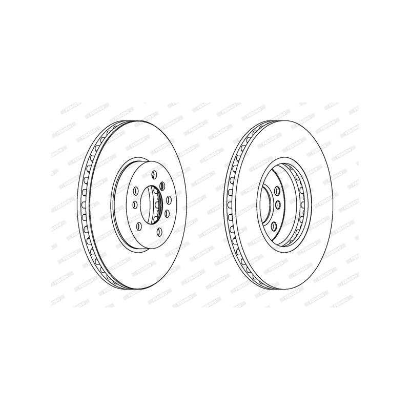 Disco freno asse anteriore - FERODO