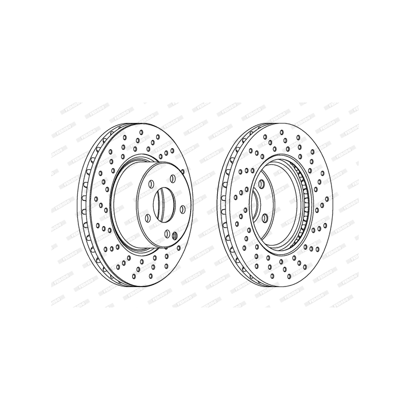 Disco freno asse anteriore - FERODO