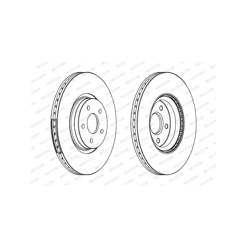 Disco freno asse anteriore - FERODO