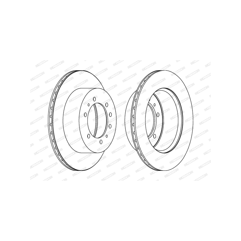 Disco freno asse posteriore - FERODO