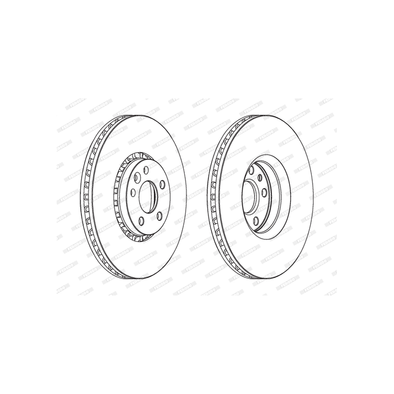 Disco freno asse anteriore - FERODO