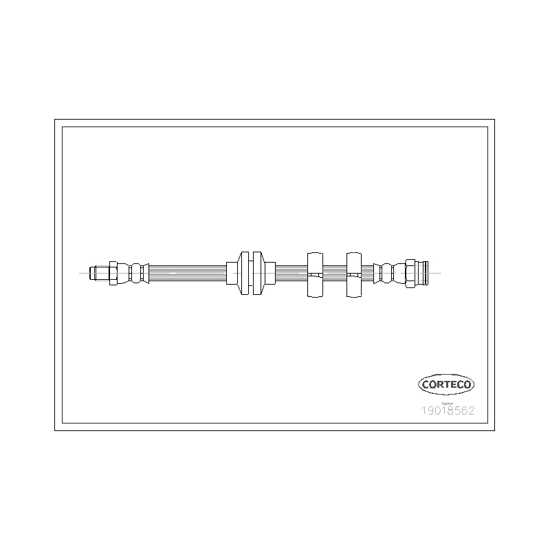 Flessibile freno asse anteriore - CORTECO