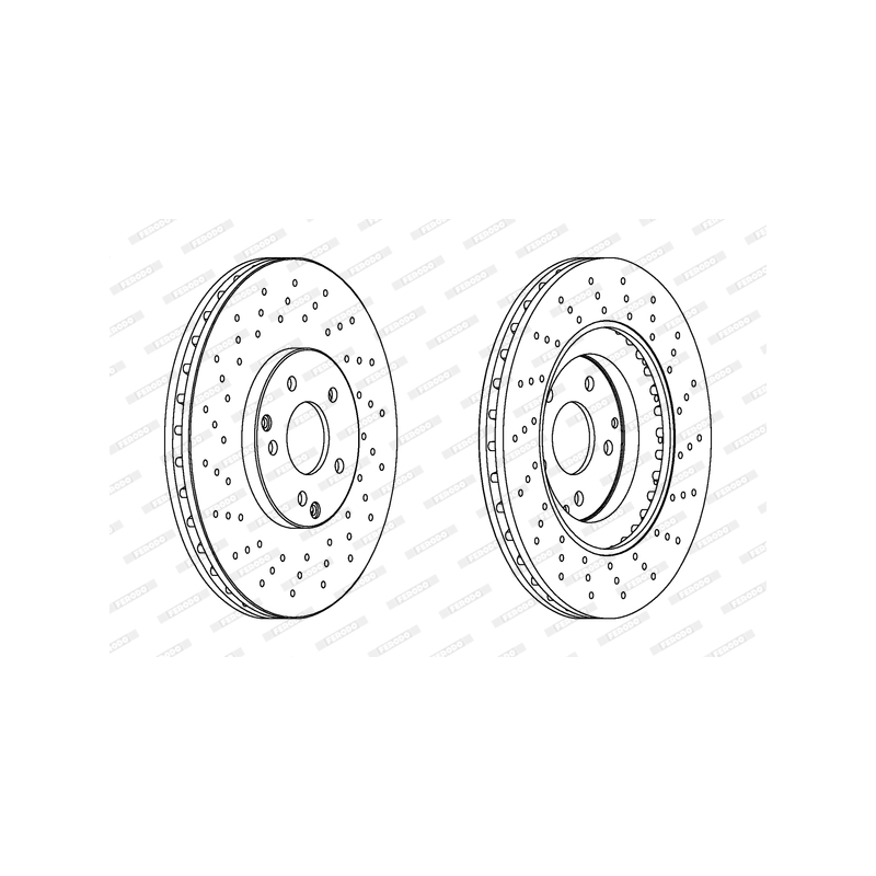 Disco freno asse anteriore - FERODO