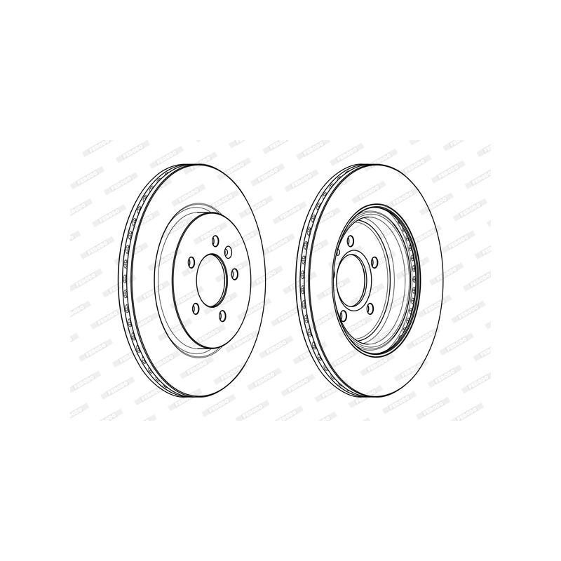 Disco freno asse posteriore - FERODO