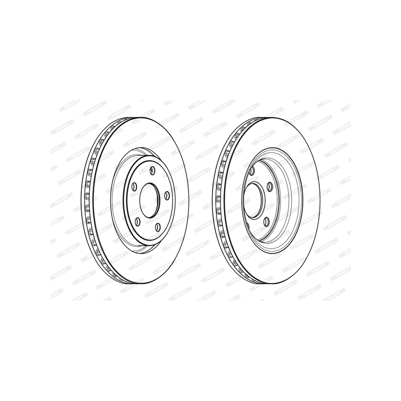 Disco freno asse anteriore - FERODO