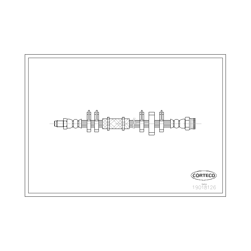 Flessibile freno asse anteriore - CORTECO
