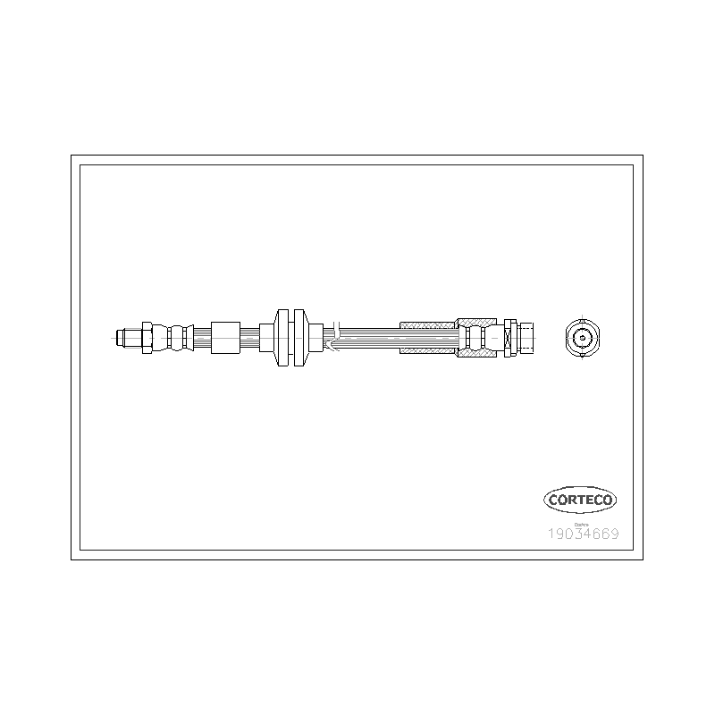 Flessibile freno asse posteriore - CORTECO