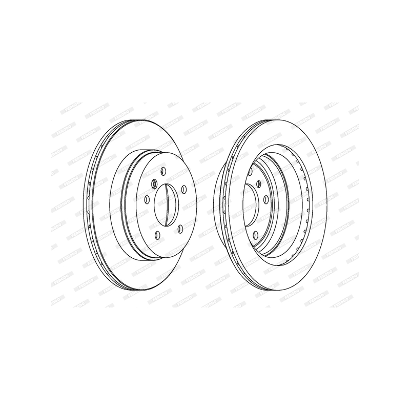 Disco freno asse posteriore - FERODO