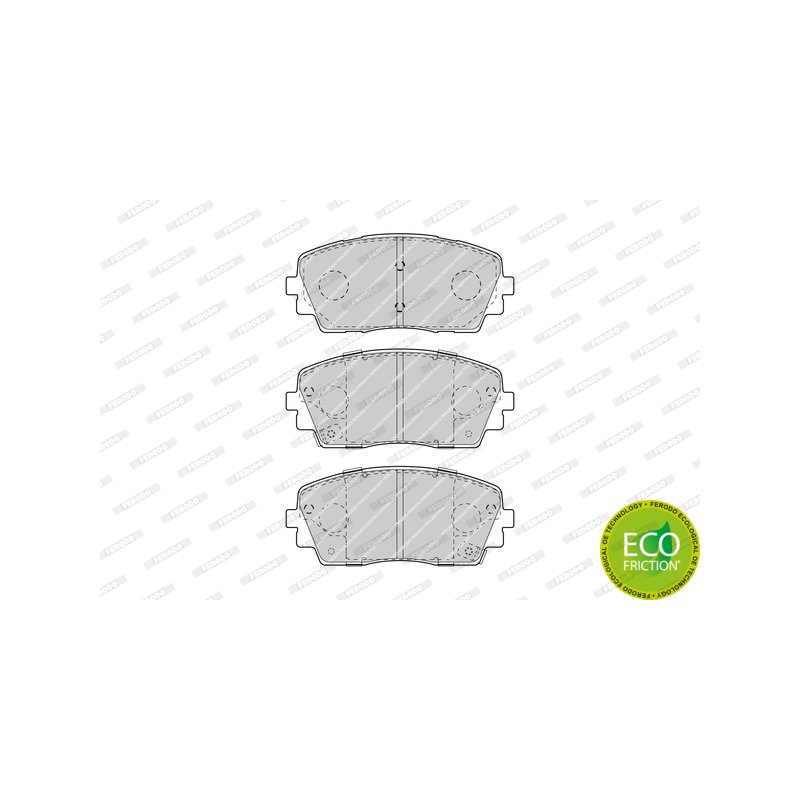 Pastiglie freno asse anteriore - FERODO